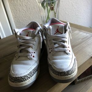 NIKE AIR JORDAN III 3 RETRO GS WHITE CEMENT
